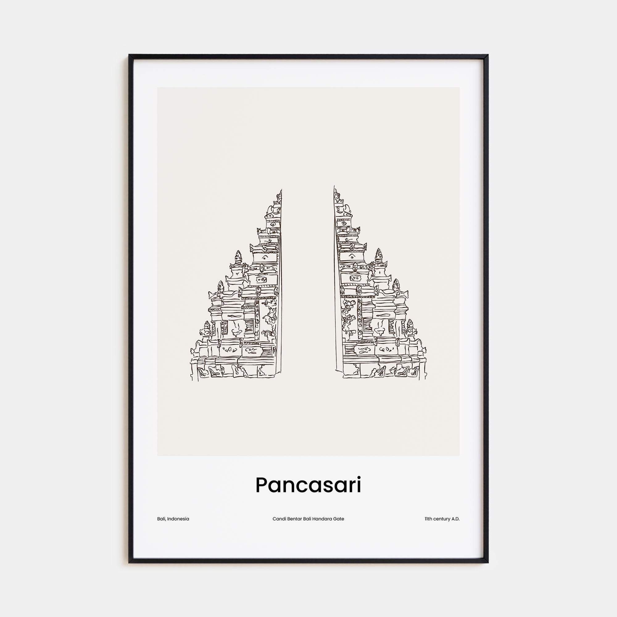 Pancasari Drawn Poster