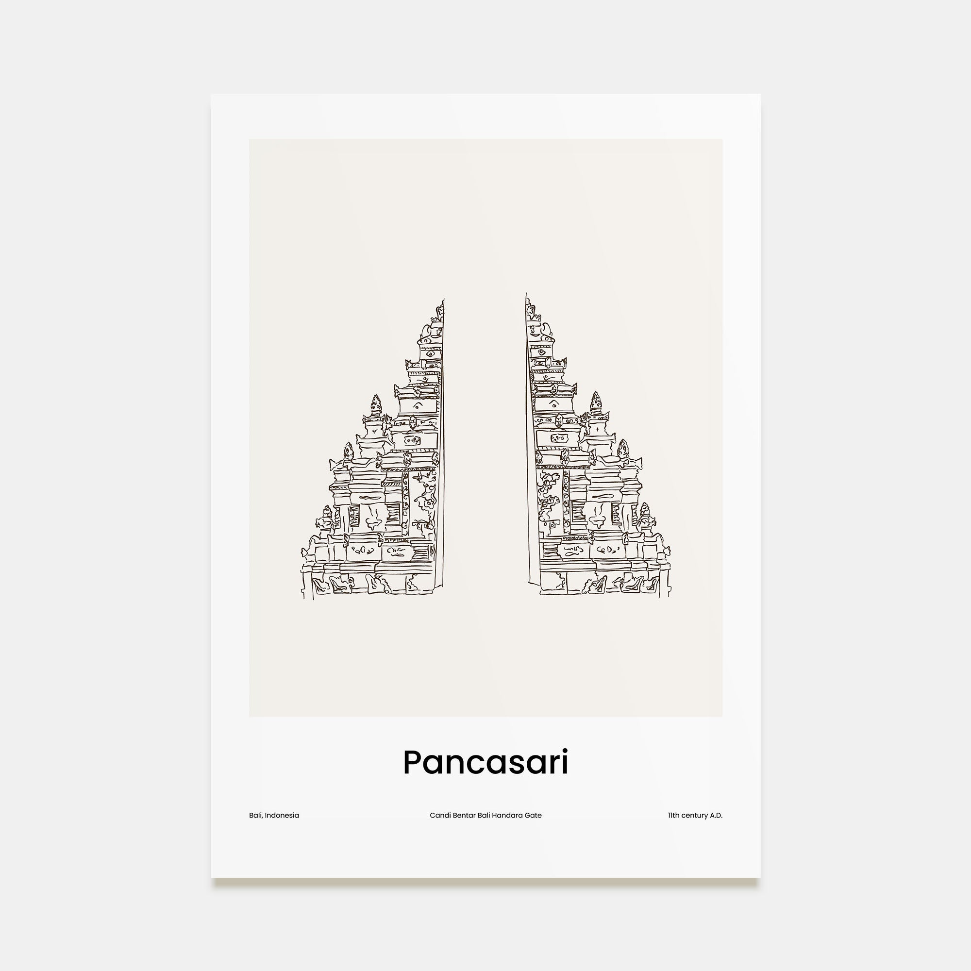 Pancasari Drawn Poster