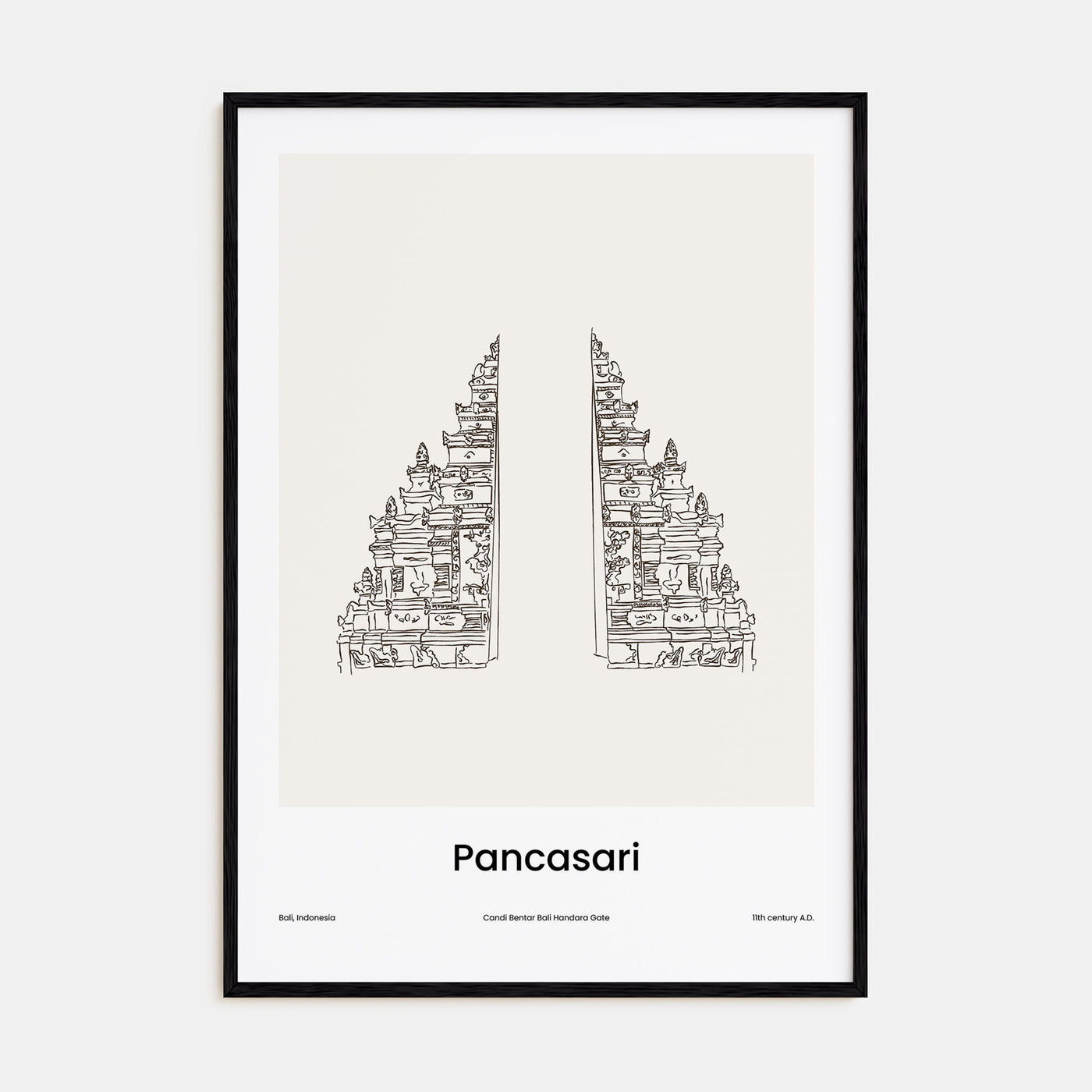 Pancasari Drawn Poster