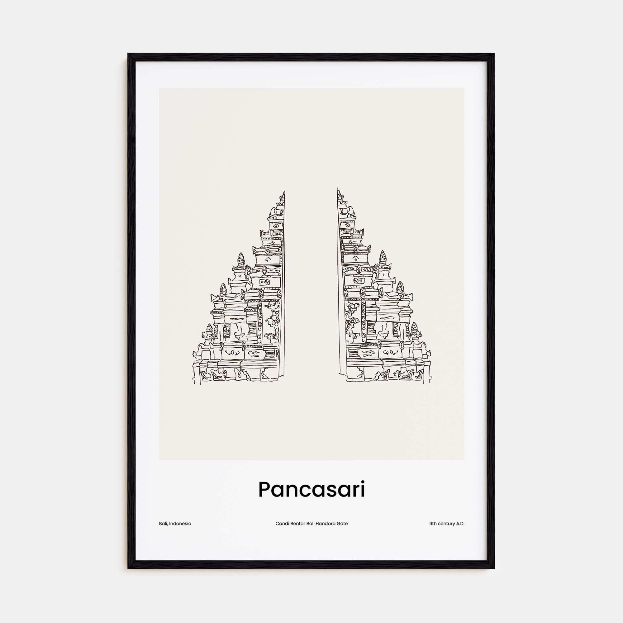 Pancasari Drawn Poster