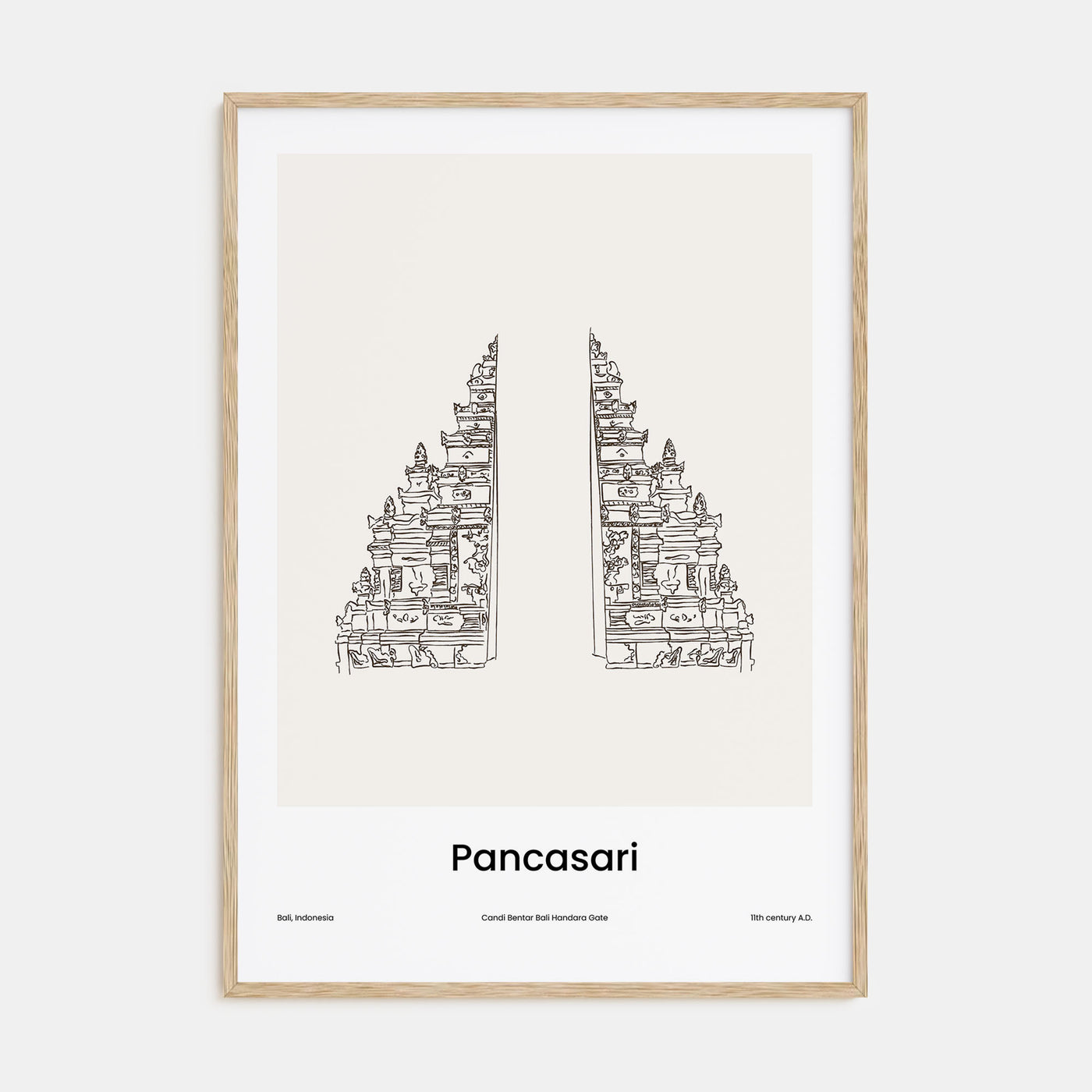 Pancasari Drawn Poster