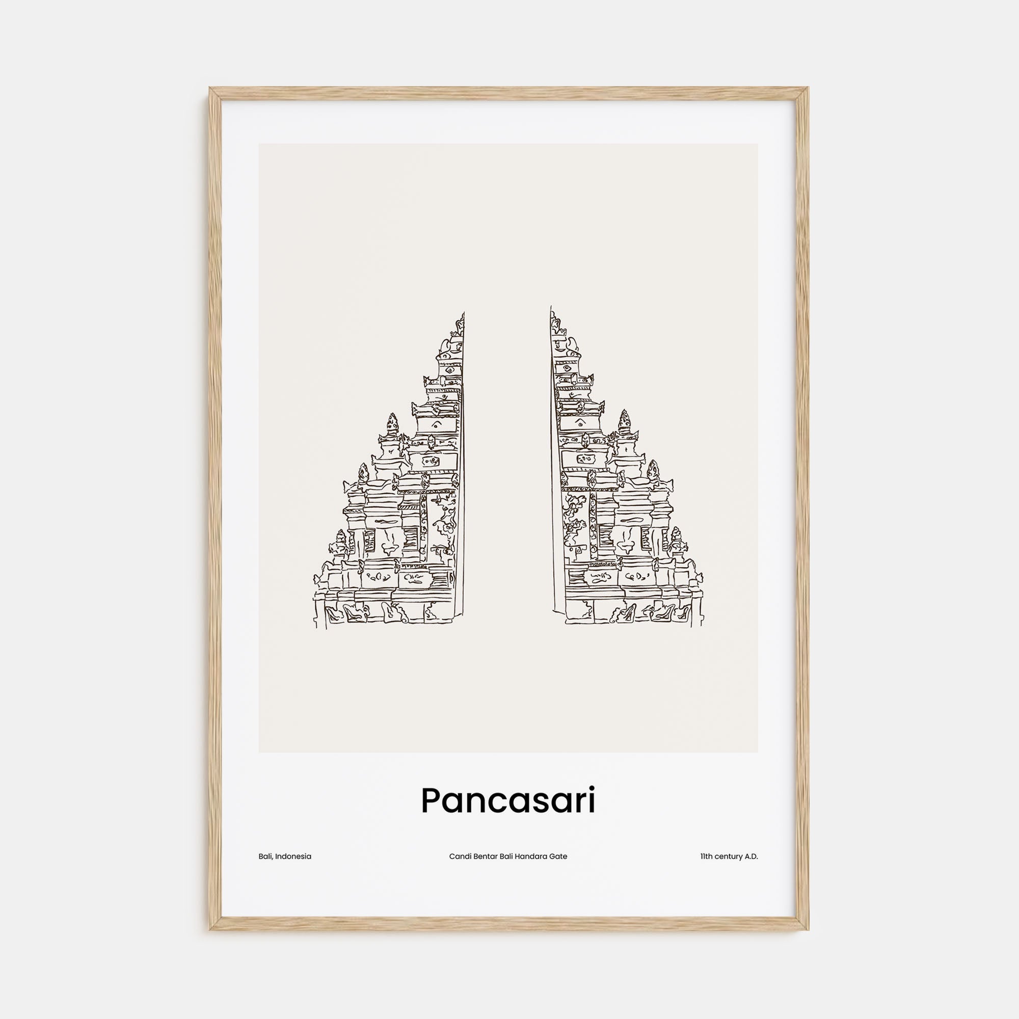 Pancasari Drawn Poster