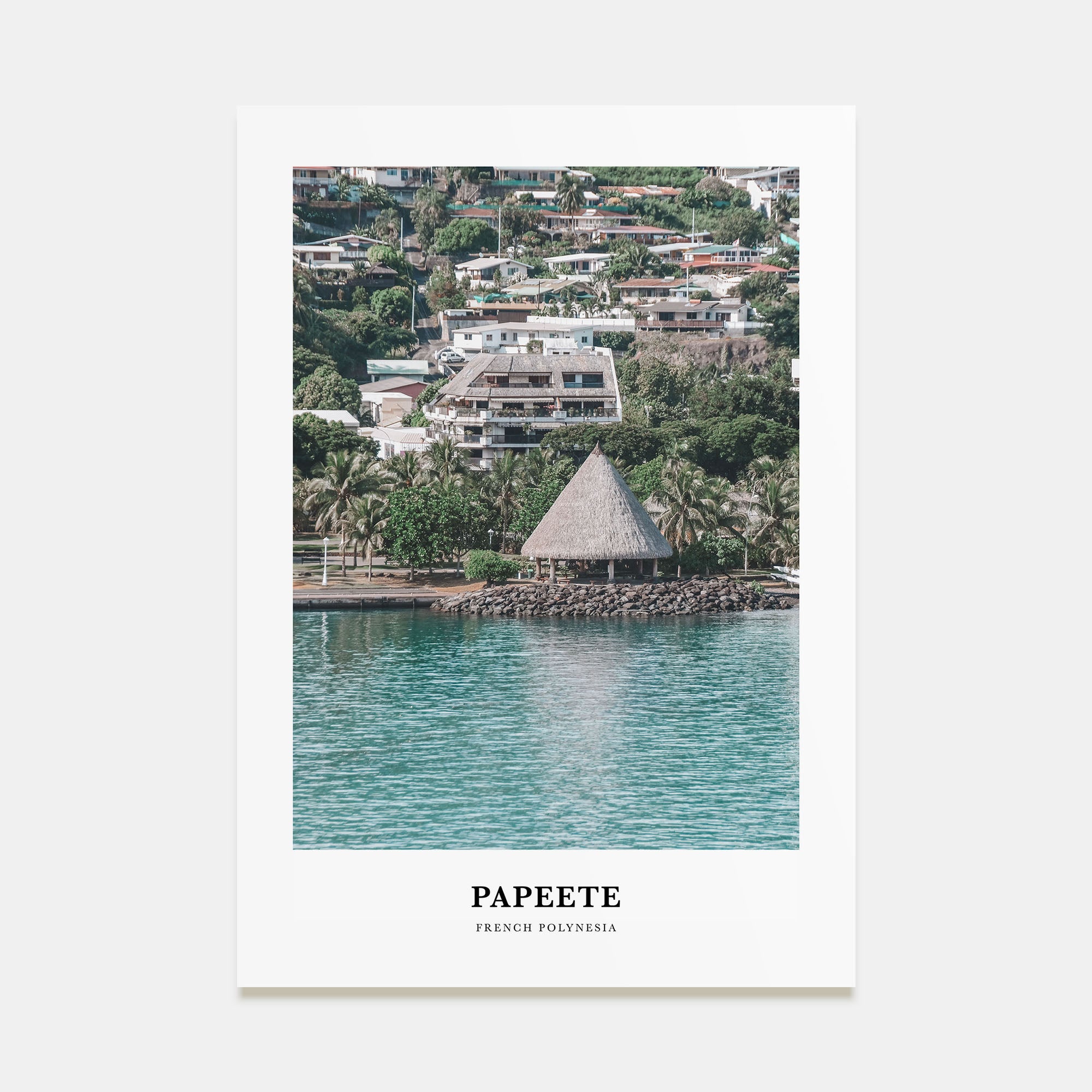 Papeete Portrait Color Poster