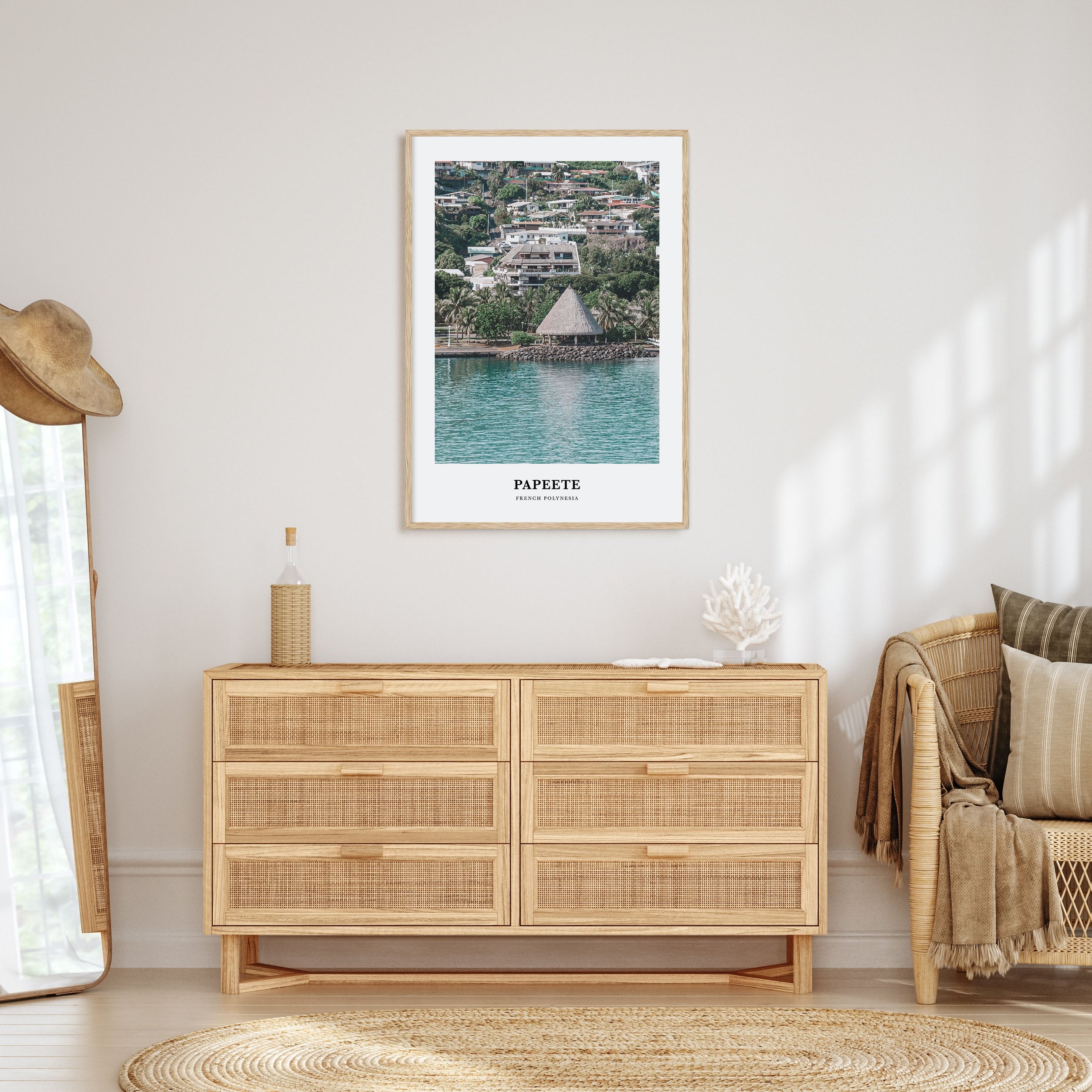 Papeete Portrait Color Poster