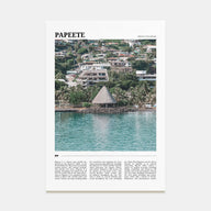 Papeete Travel Color Poster