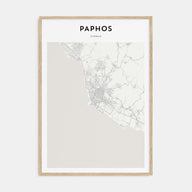 Paphos Map Portrait Poster
