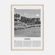 Paphos Travel B&W Poster
