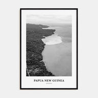 Papua New Guinea Portrait B&W Poster