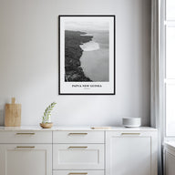 Papua New Guinea Portrait B&W Poster