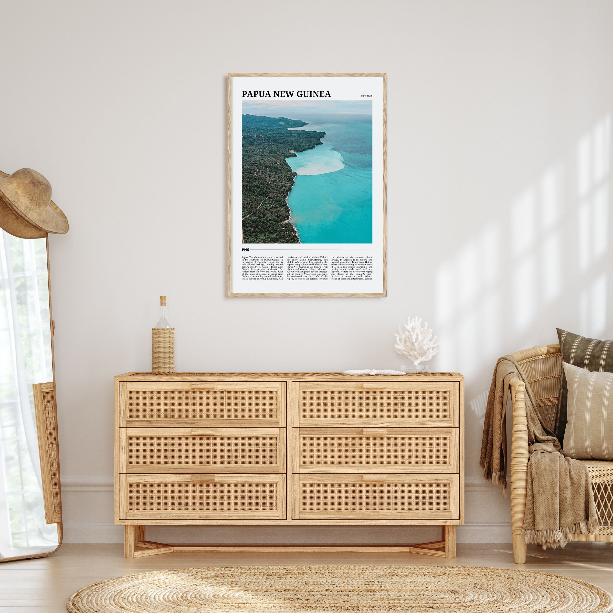 Papua New Guinea Travel Color Poster