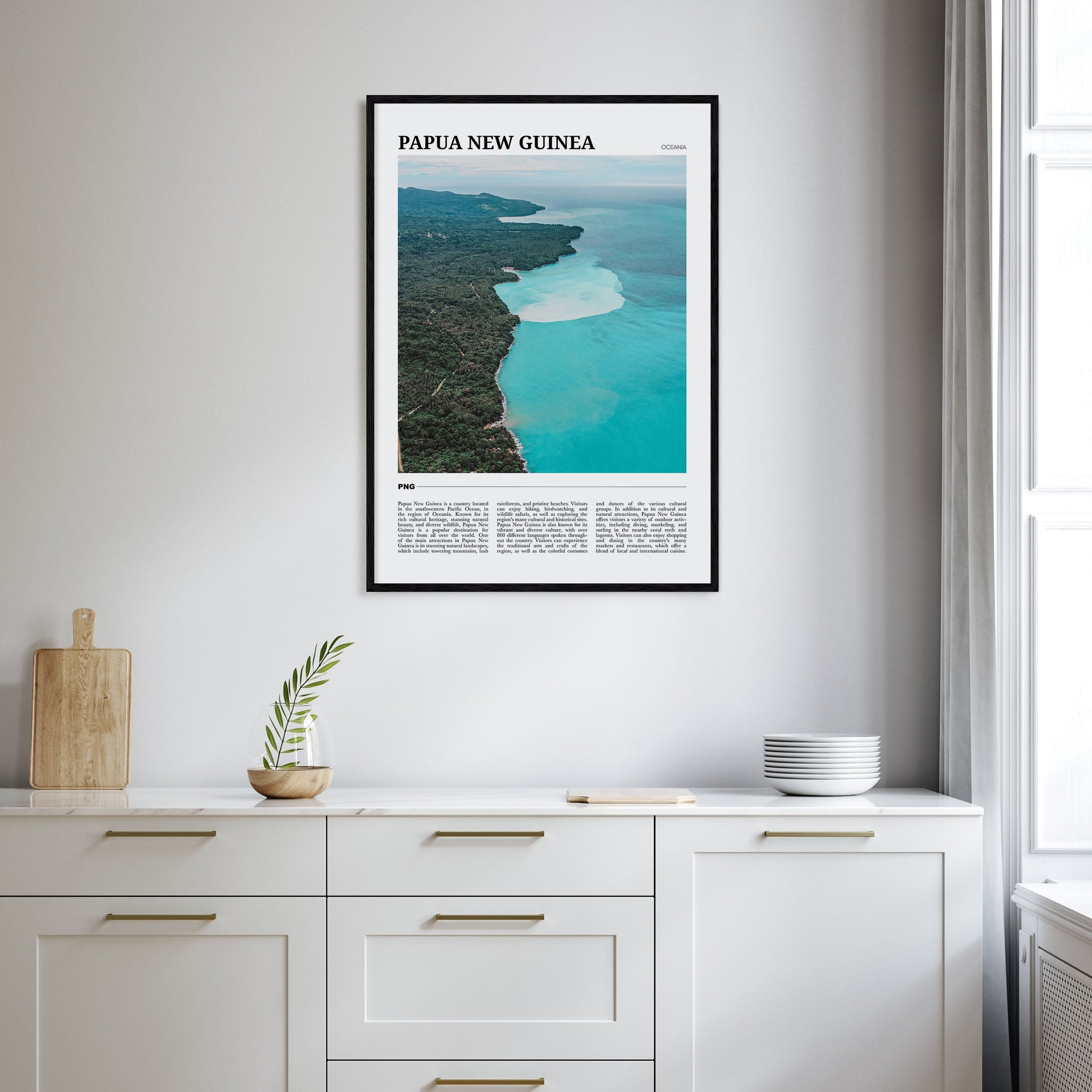 Papua New Guinea Travel Color Poster