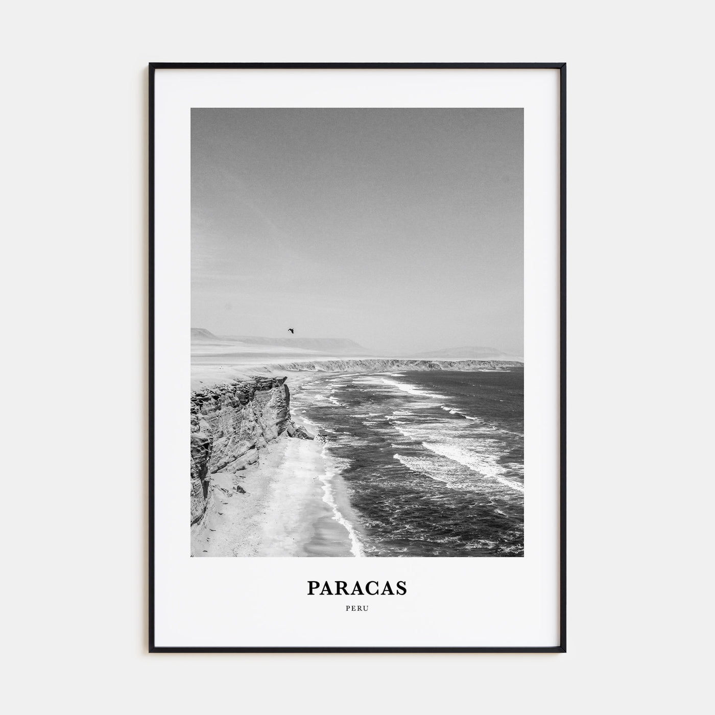 Paracas Portrait B&W Poster