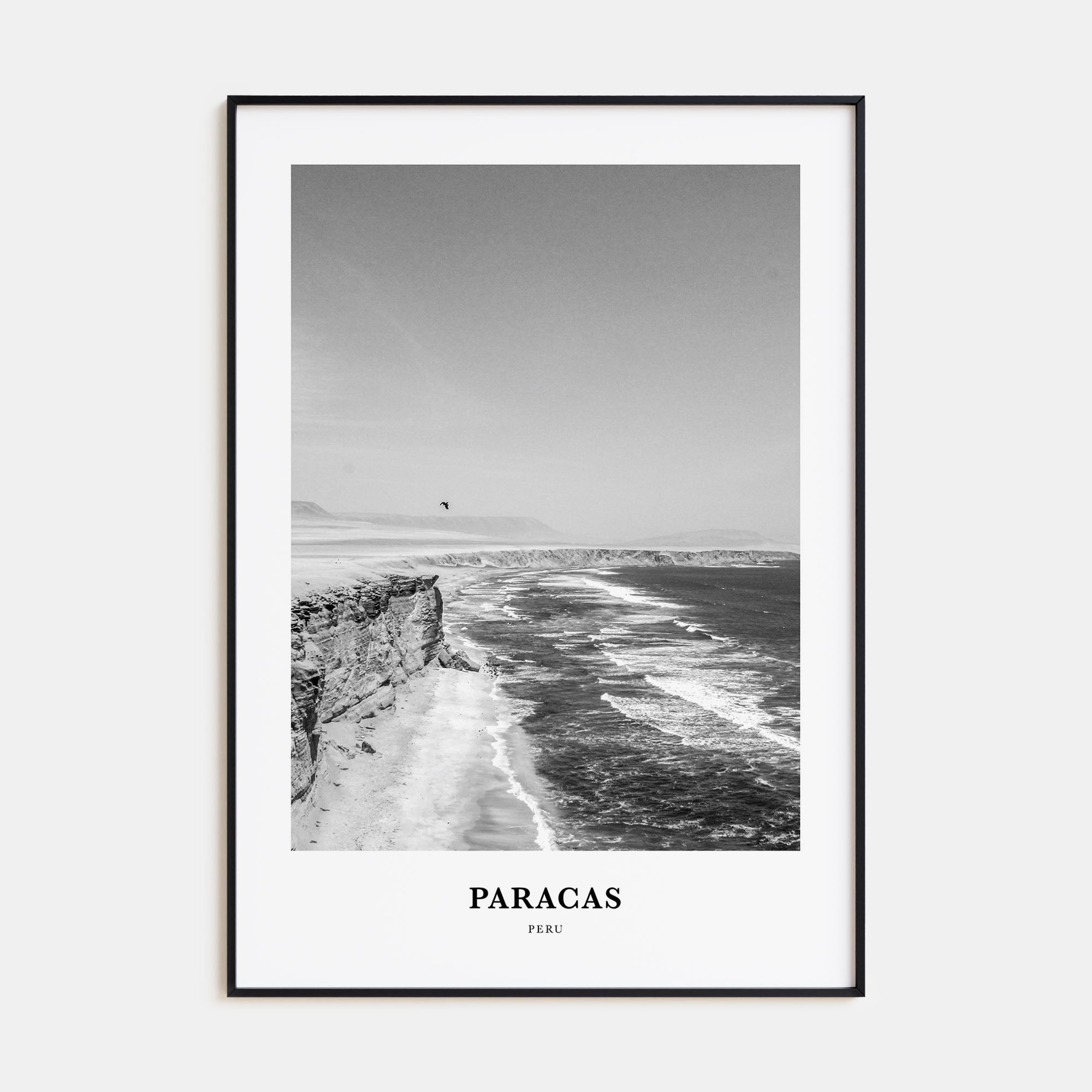 Paracas Portrait B&W Poster