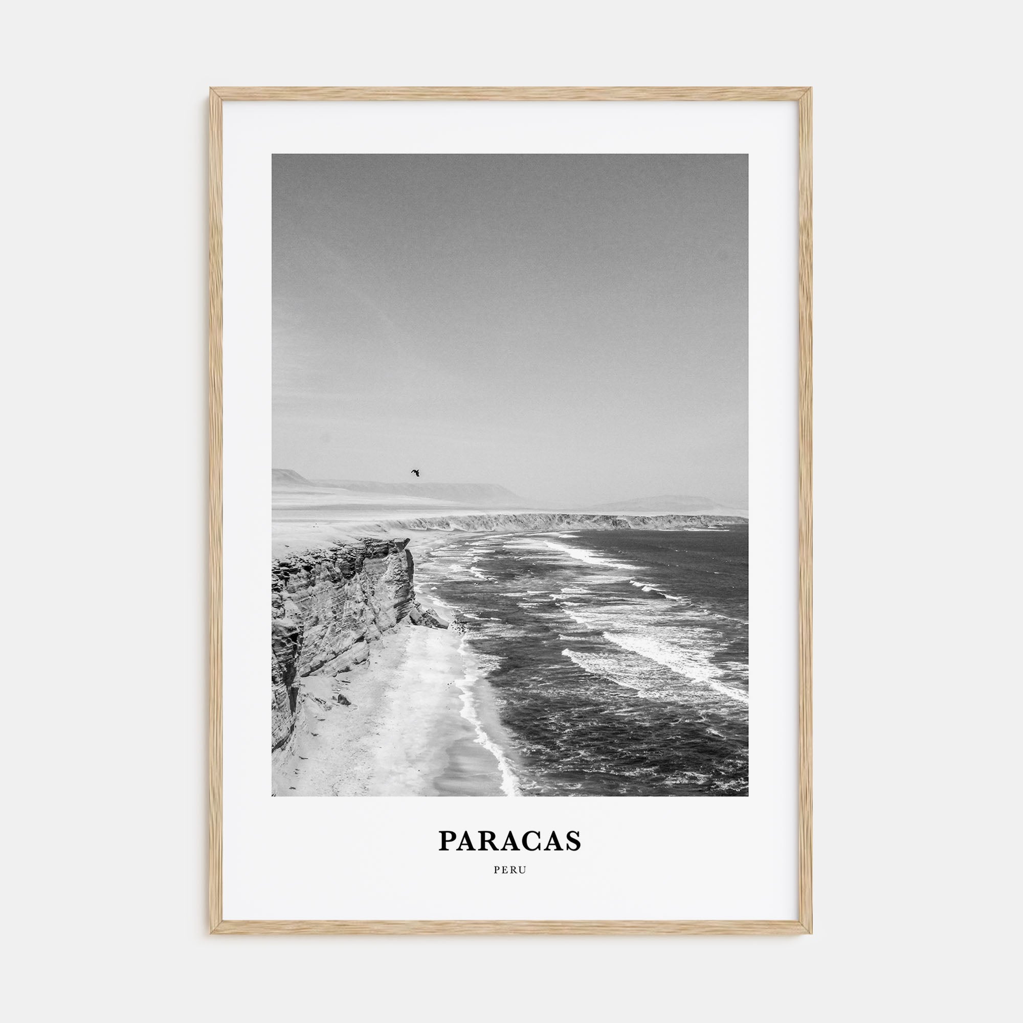 Paracas Portrait B&W Poster