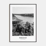 Paraguay Portrait B&W Poster