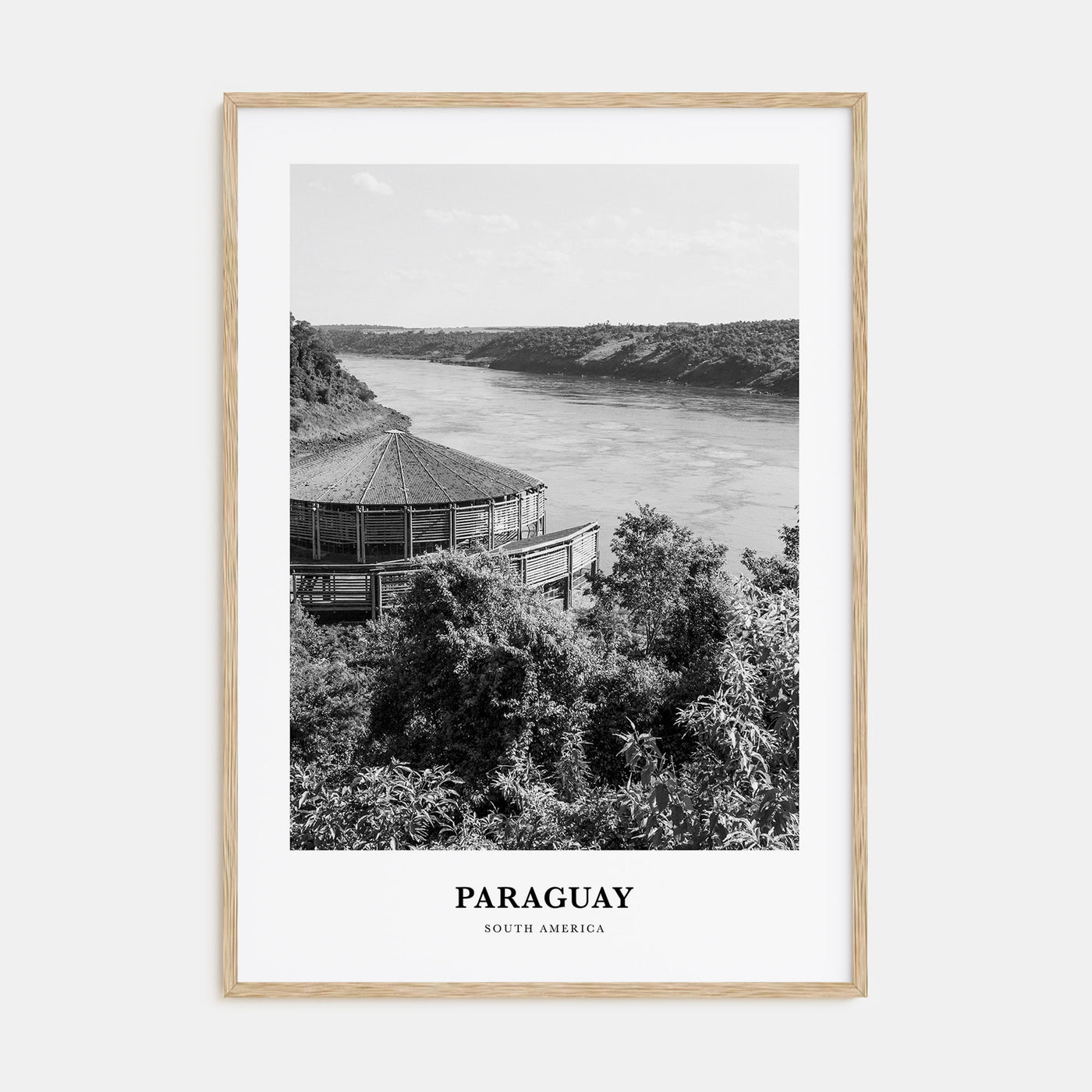 Paraguay Portrait B&W Poster