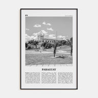 Paraguay Travel B&W No 2 Poster