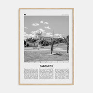 Paraguay Travel B&W No 2 Poster