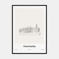 Paramaribo Drawn Poster