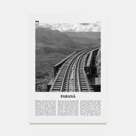 Paraná Travel B&W Poster