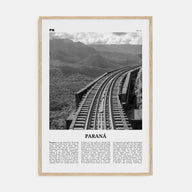 Paraná Travel B&W Poster