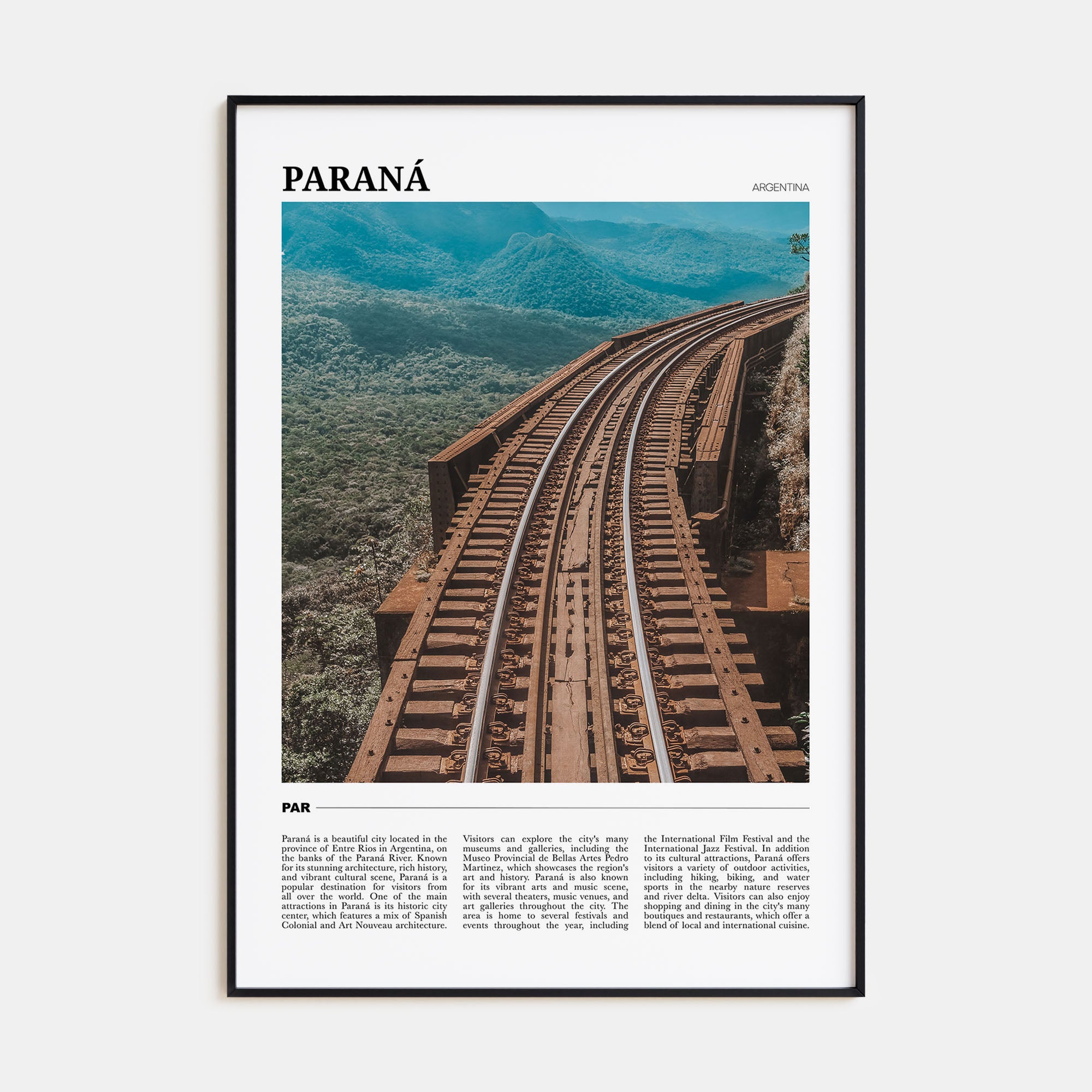 Paraná Travel Color Poster