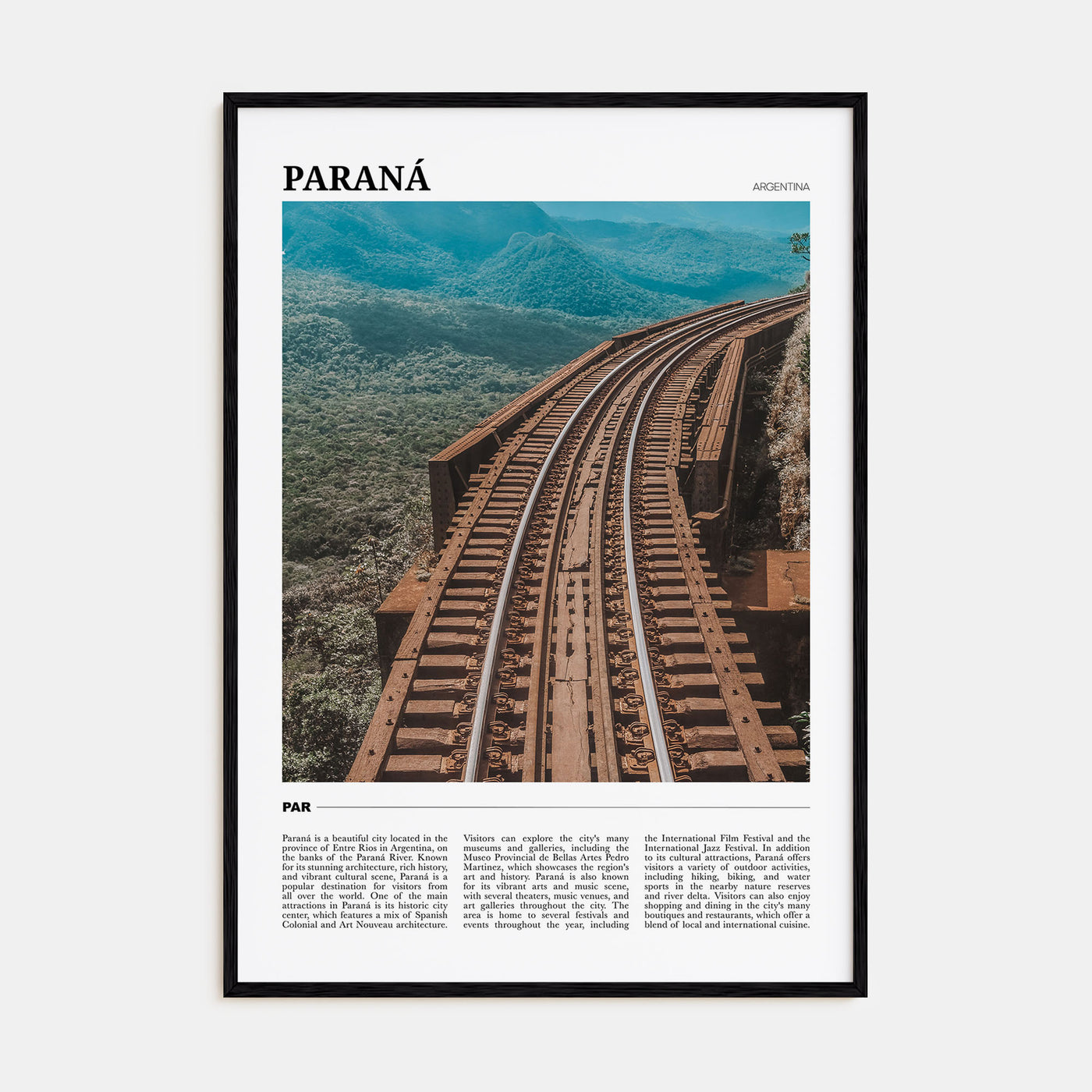 Paraná Travel Color Poster