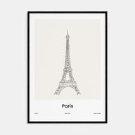 Paris Drawn No 1 Poster