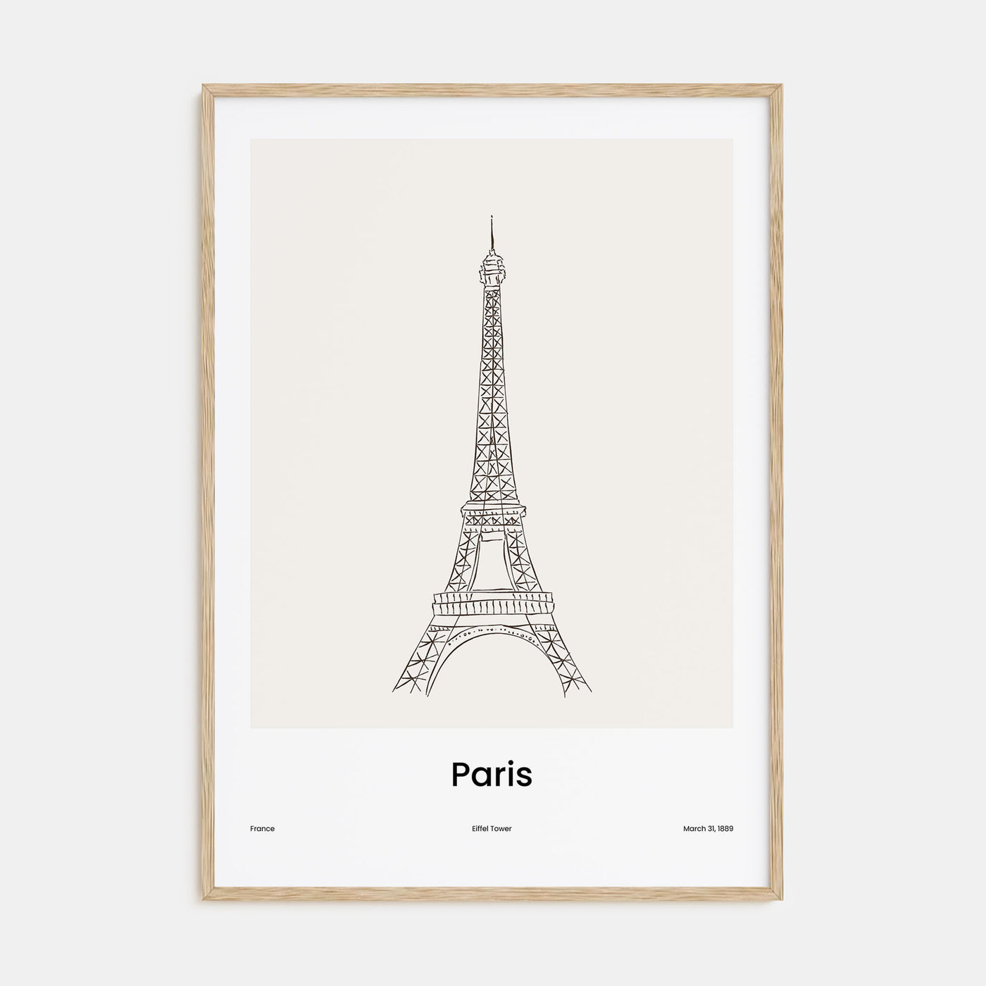 Paris Drawn No 1 Poster