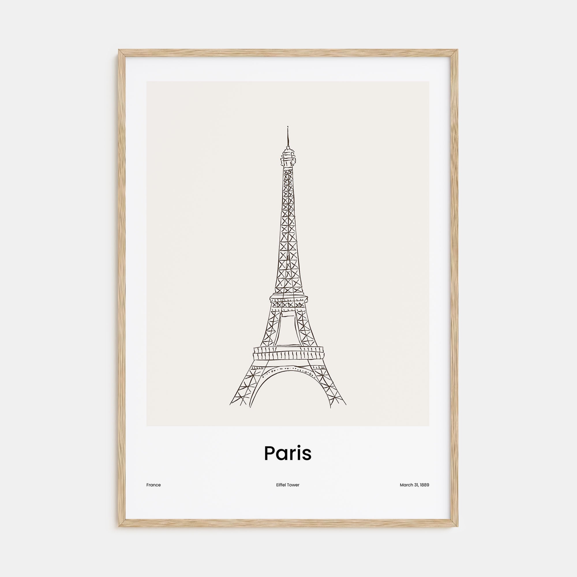 Paris Drawn No 1 Poster