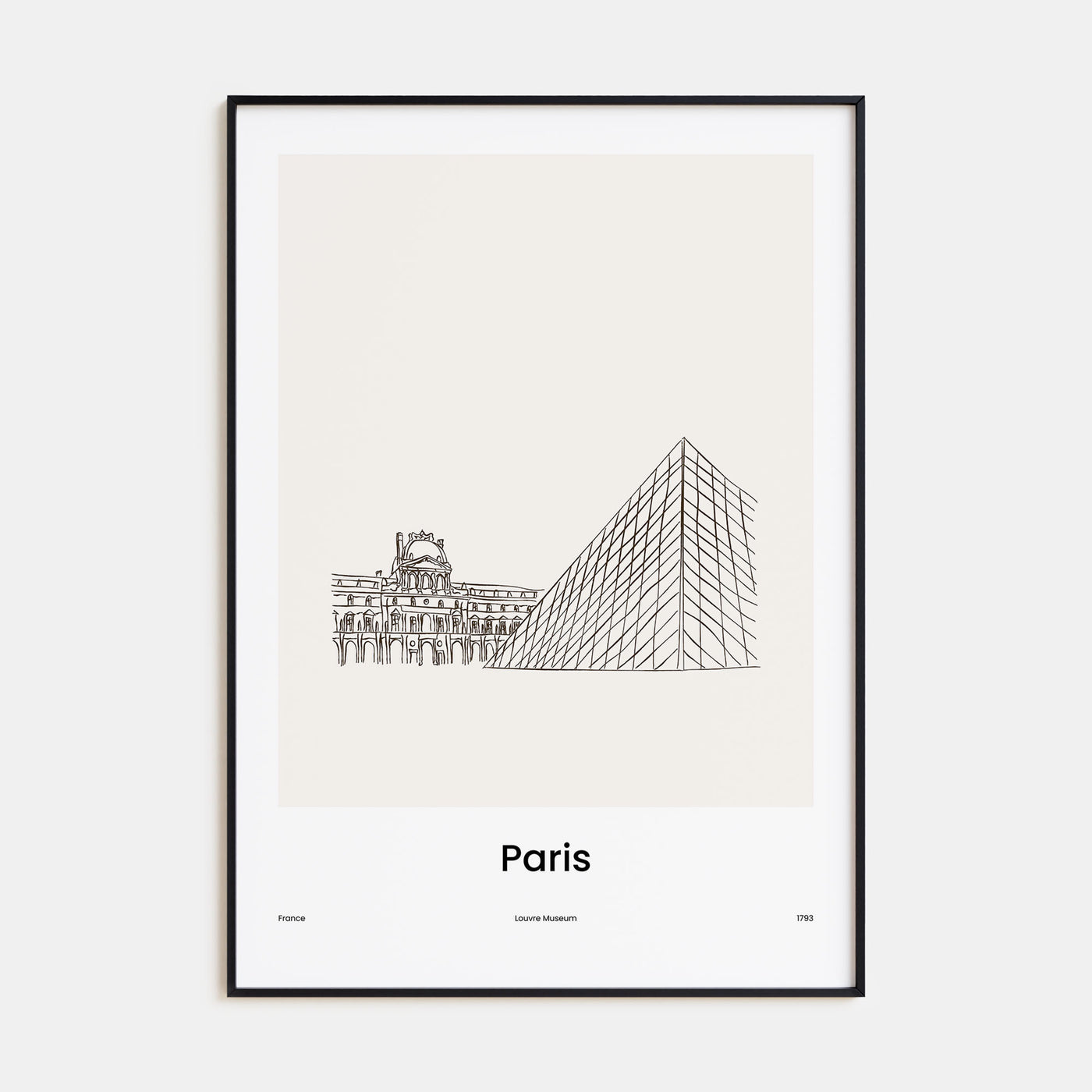 Paris Drawn No 2 Poster