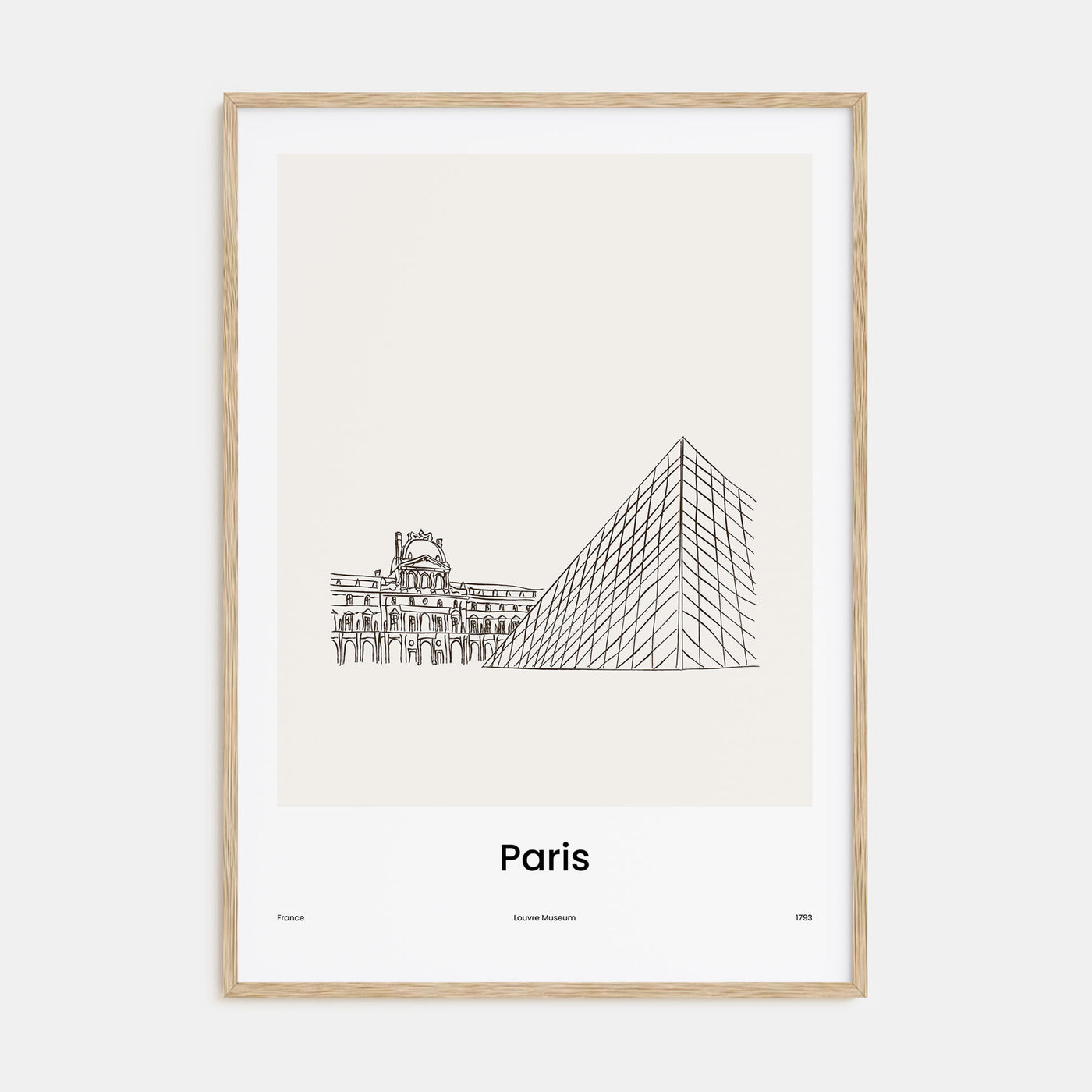 Paris Drawn No 2 Poster