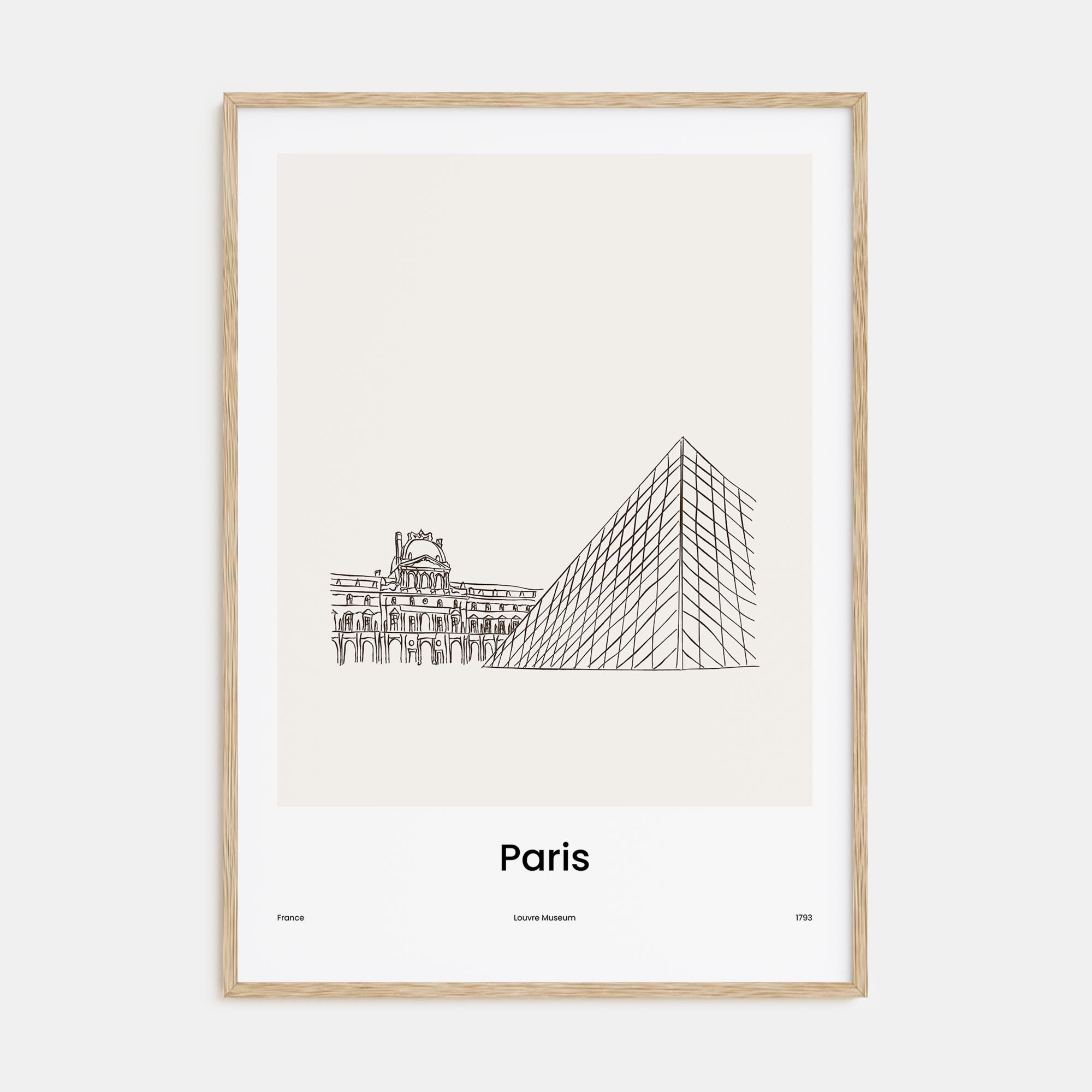 Paris Drawn No 2 Poster