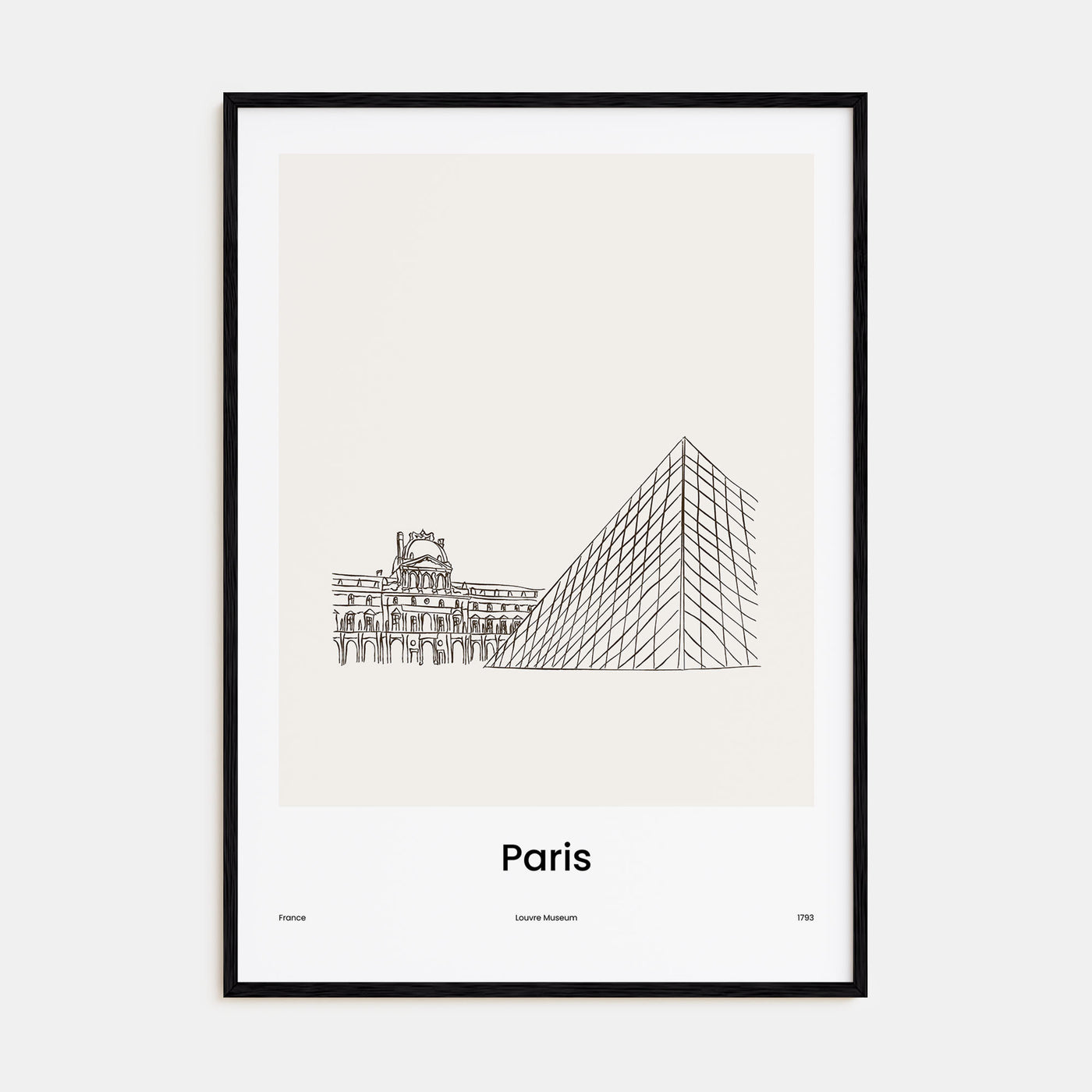 Paris Drawn No 2 Poster
