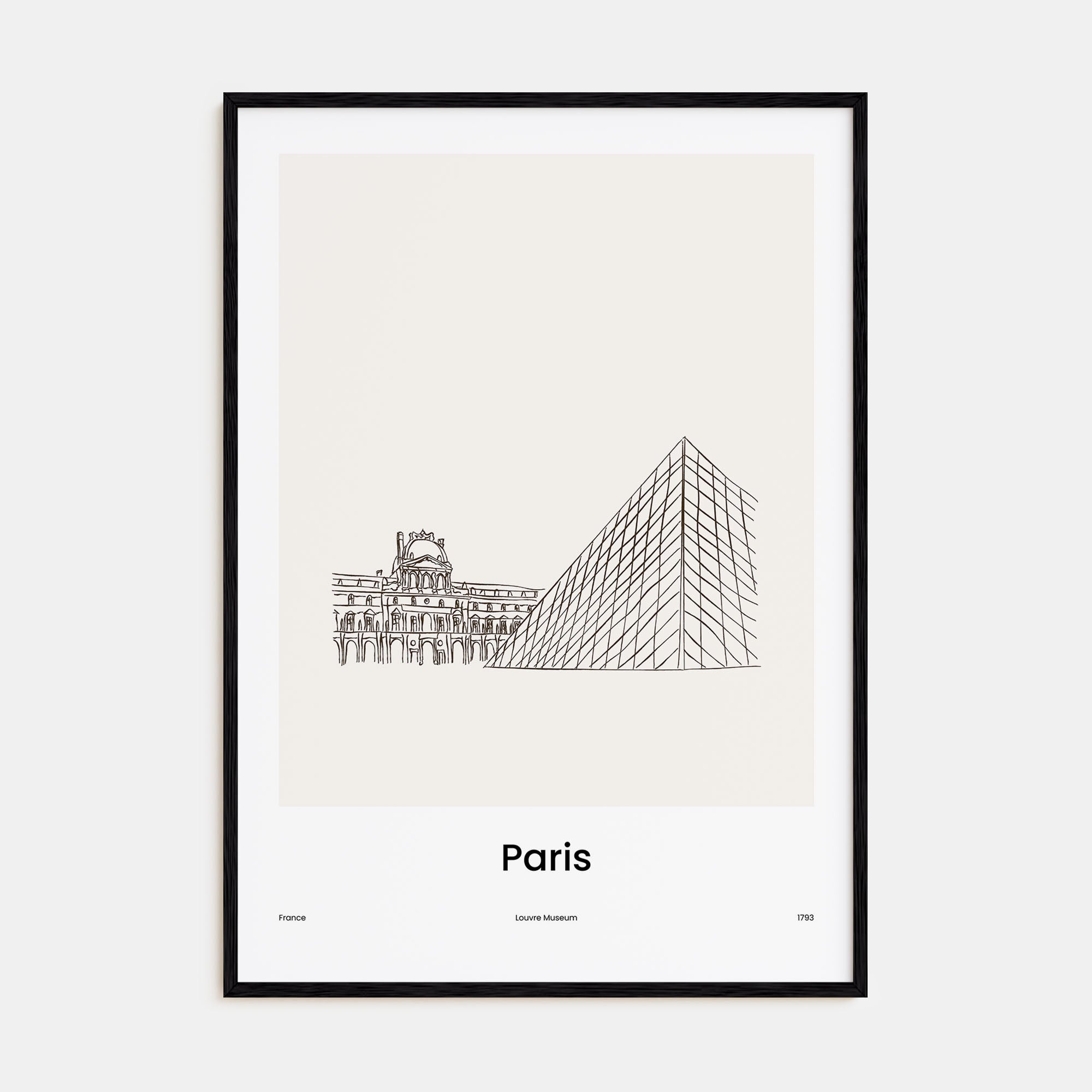 Paris Drawn No 2 Poster