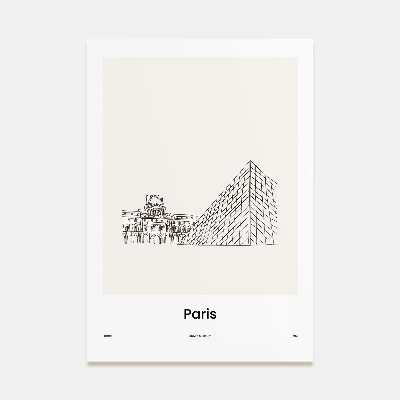 Paris Drawn No 2 Poster