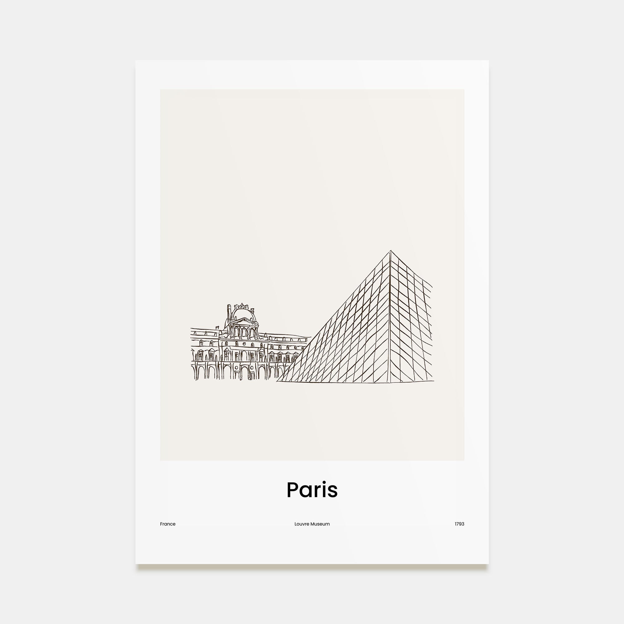 Paris Drawn No 2 Poster