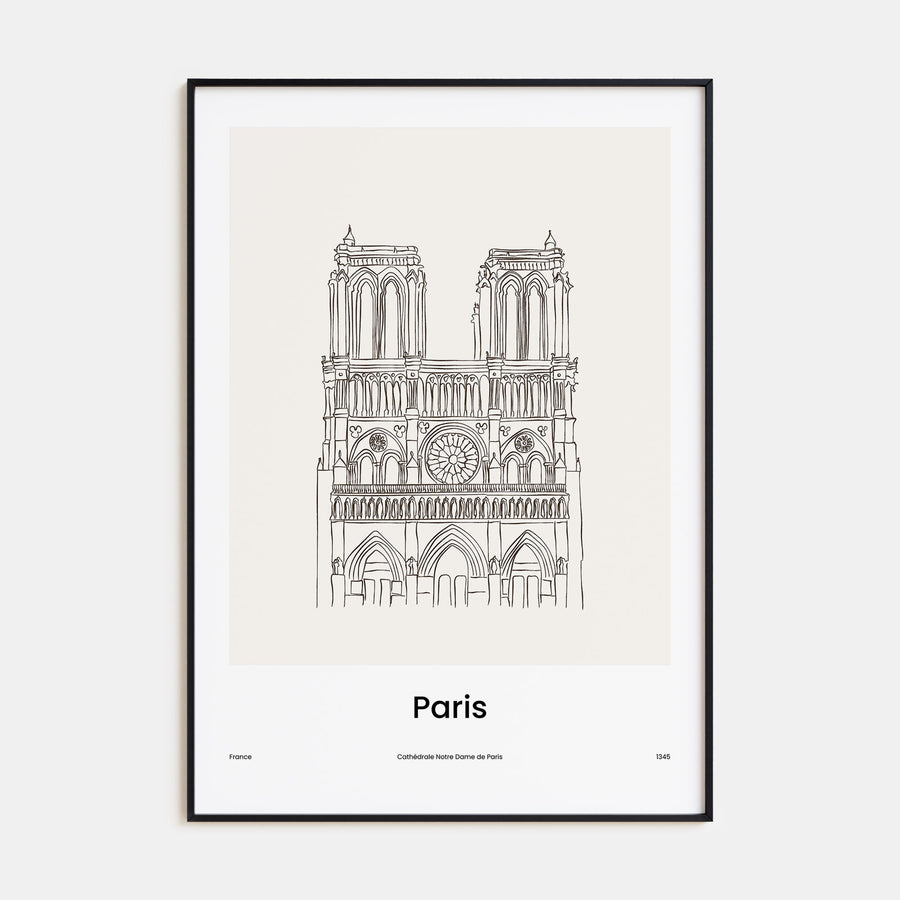 Paris Drawn No 3 Poster