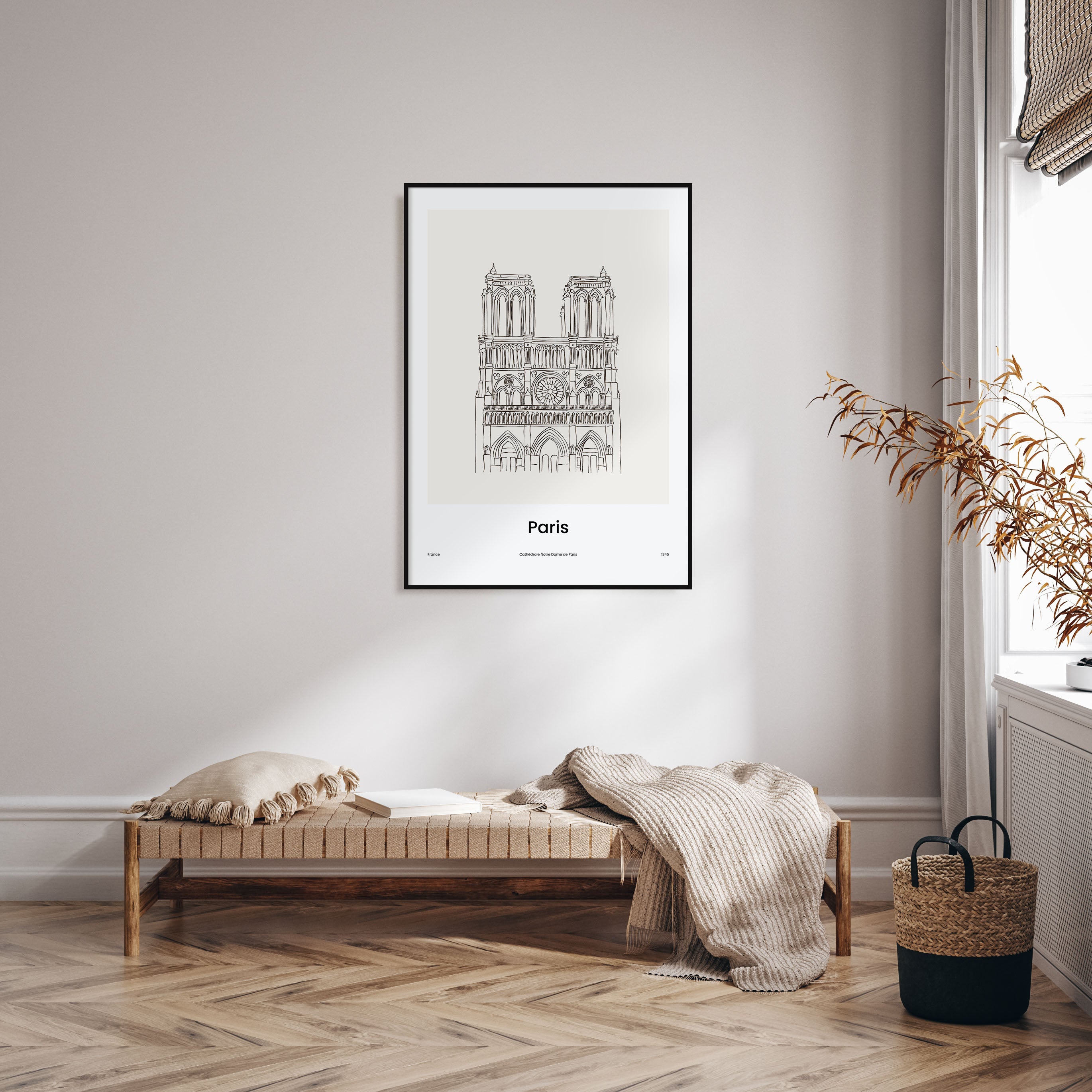 Paris Drawn No 3 Poster