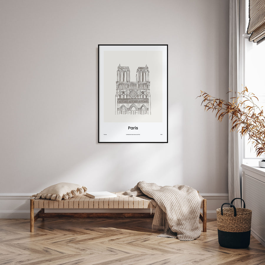 Paris Drawn No 3 Poster
