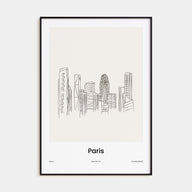 Paris Drawn No 4 Poster