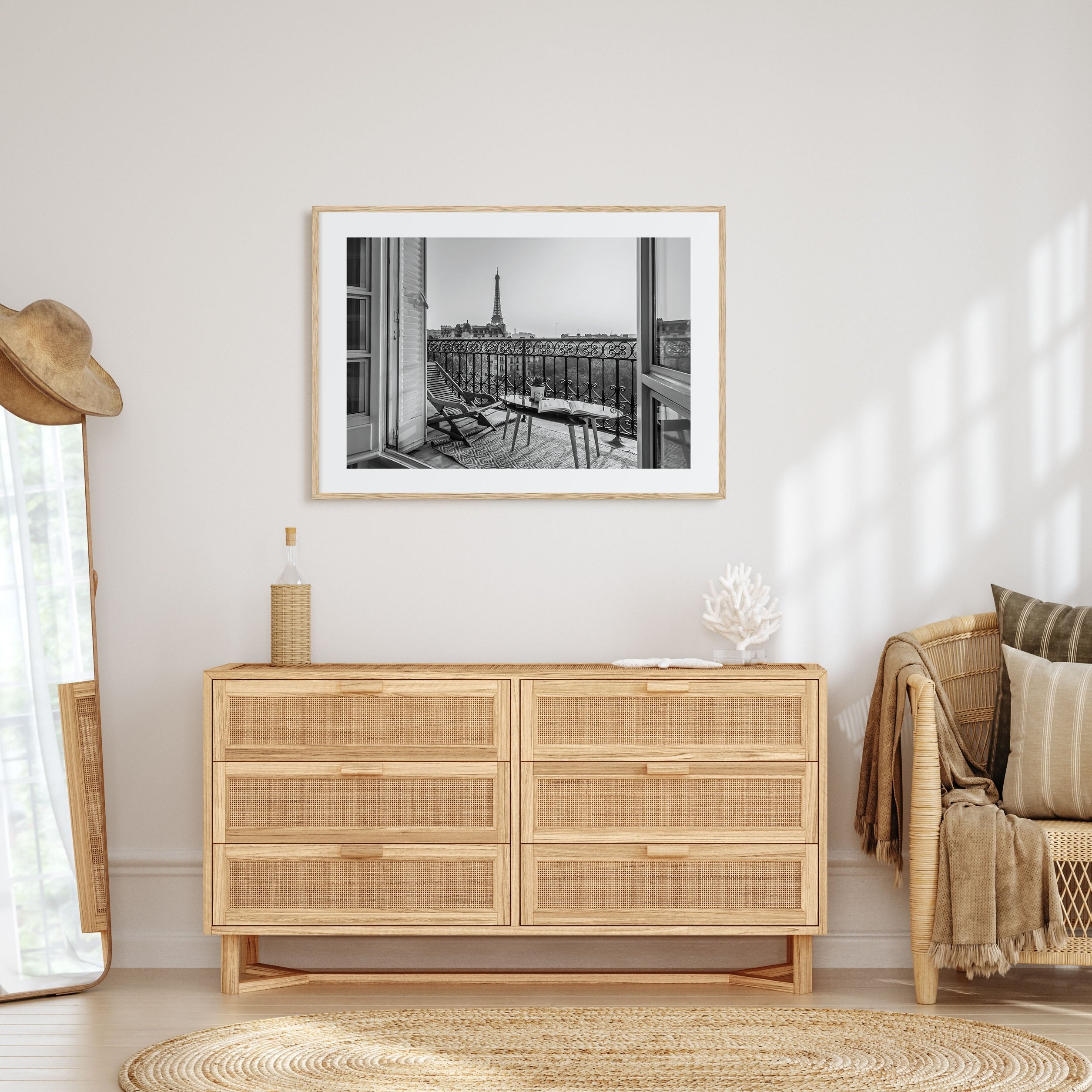 Paris Landscape B&W No 1 Poster