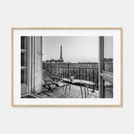 Paris Landscape B&W No 1 Poster