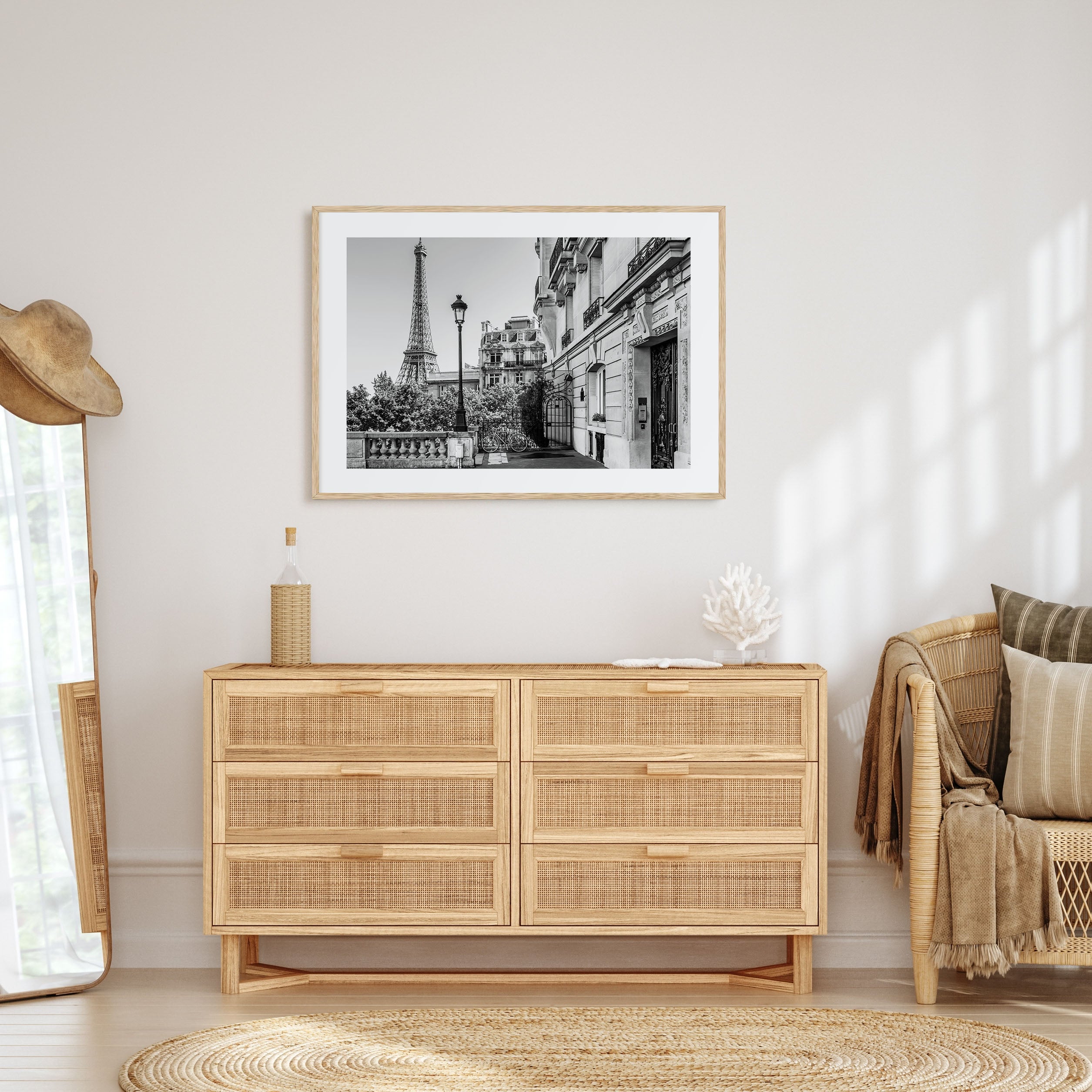 Paris Landscape B&W No 2 Poster