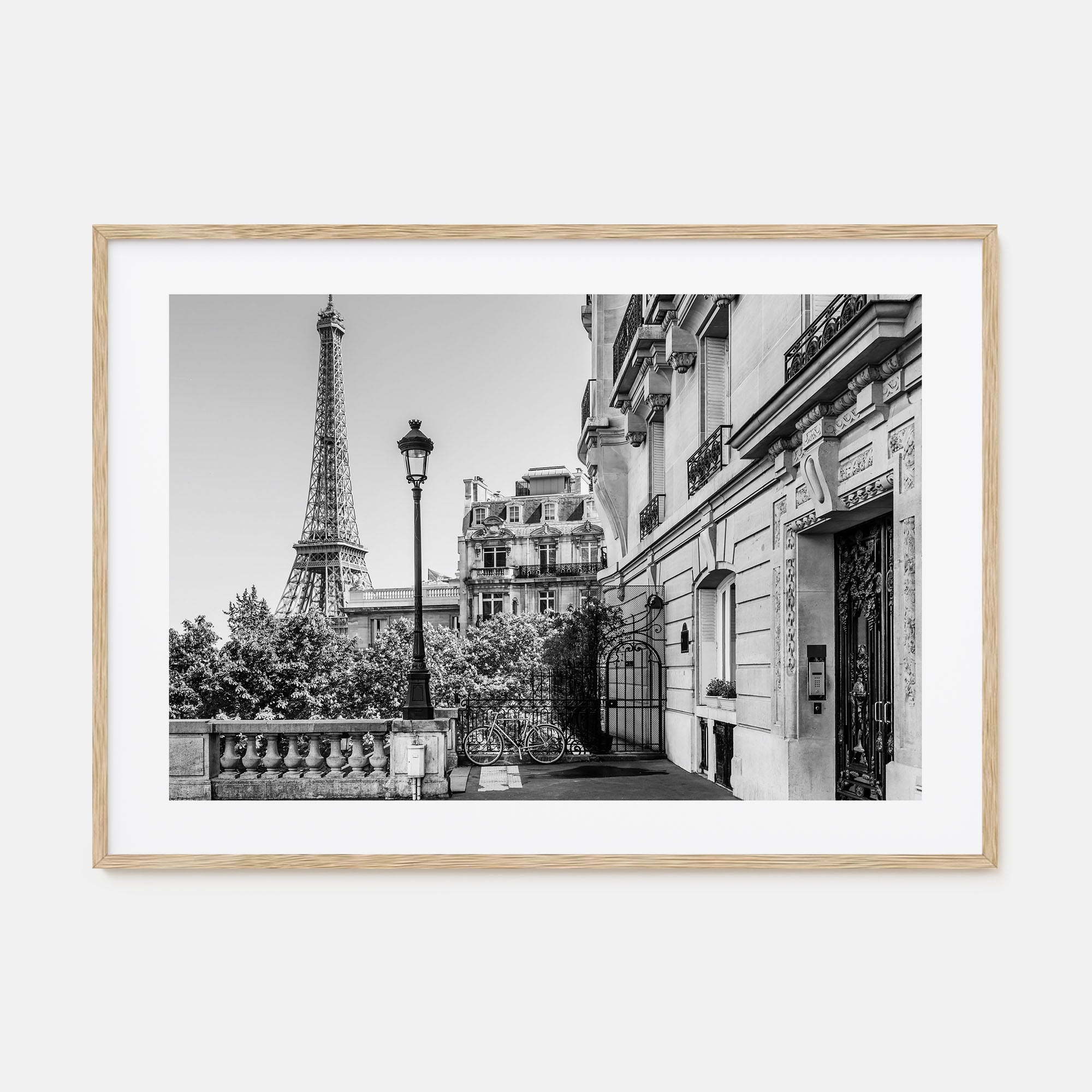 Paris Landscape B&W No 2 Poster