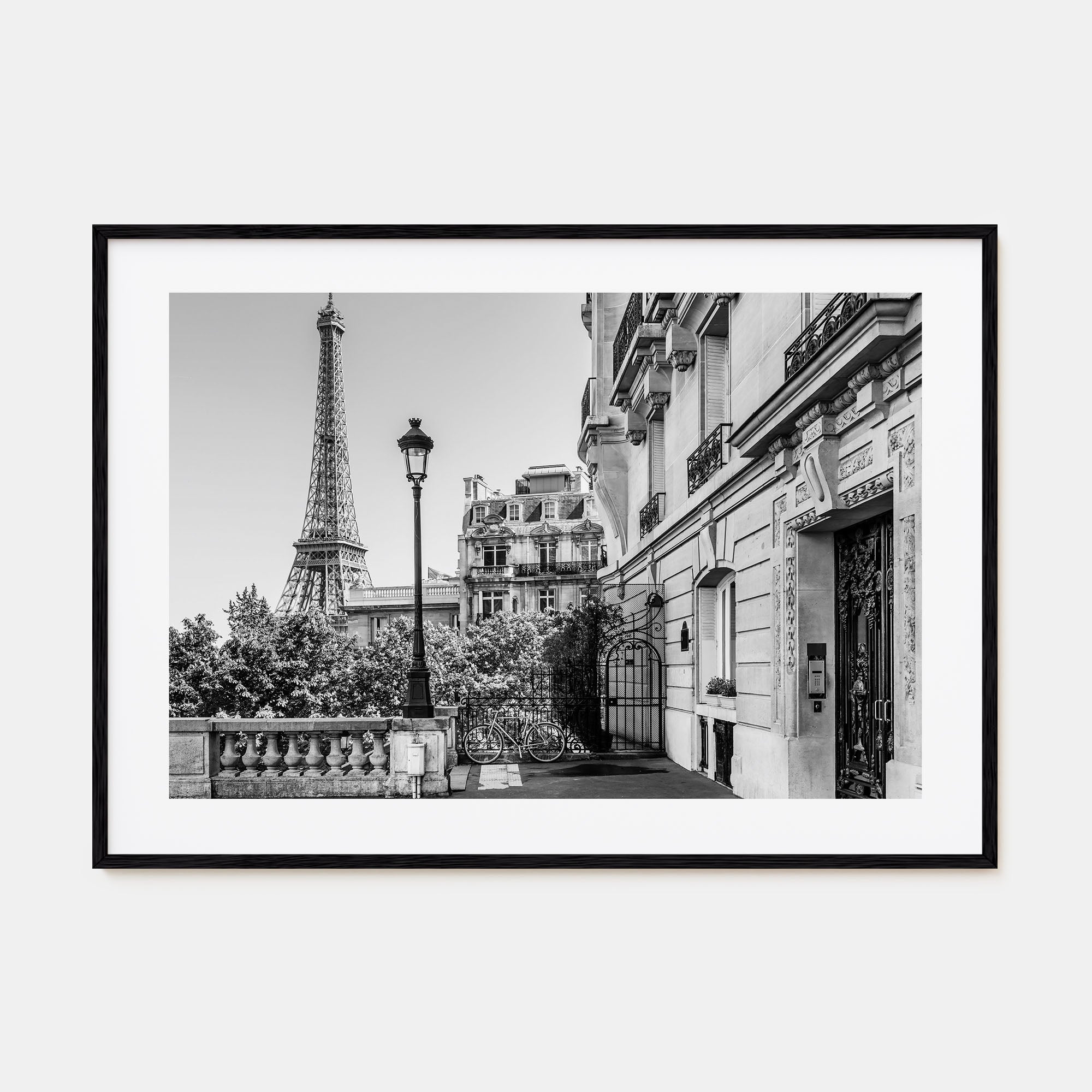 Paris Landscape B&W No 2 Poster