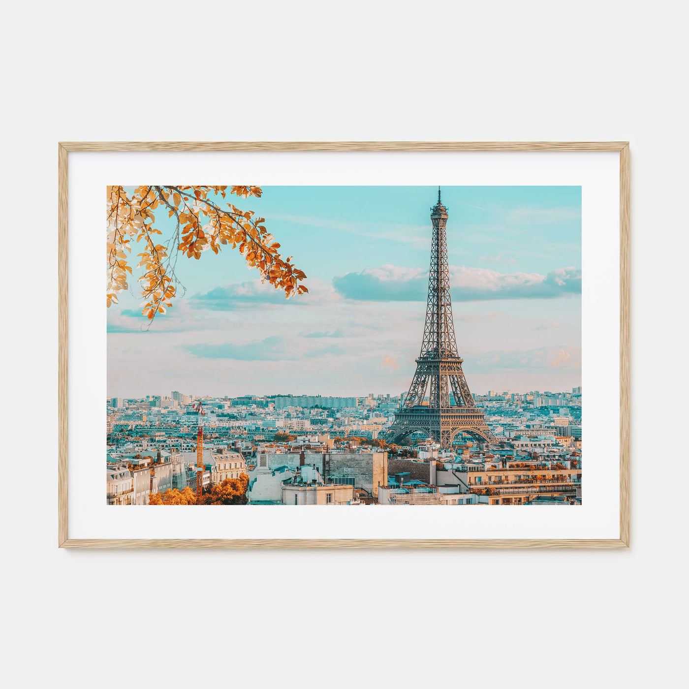 Paris Landscape Color Poster