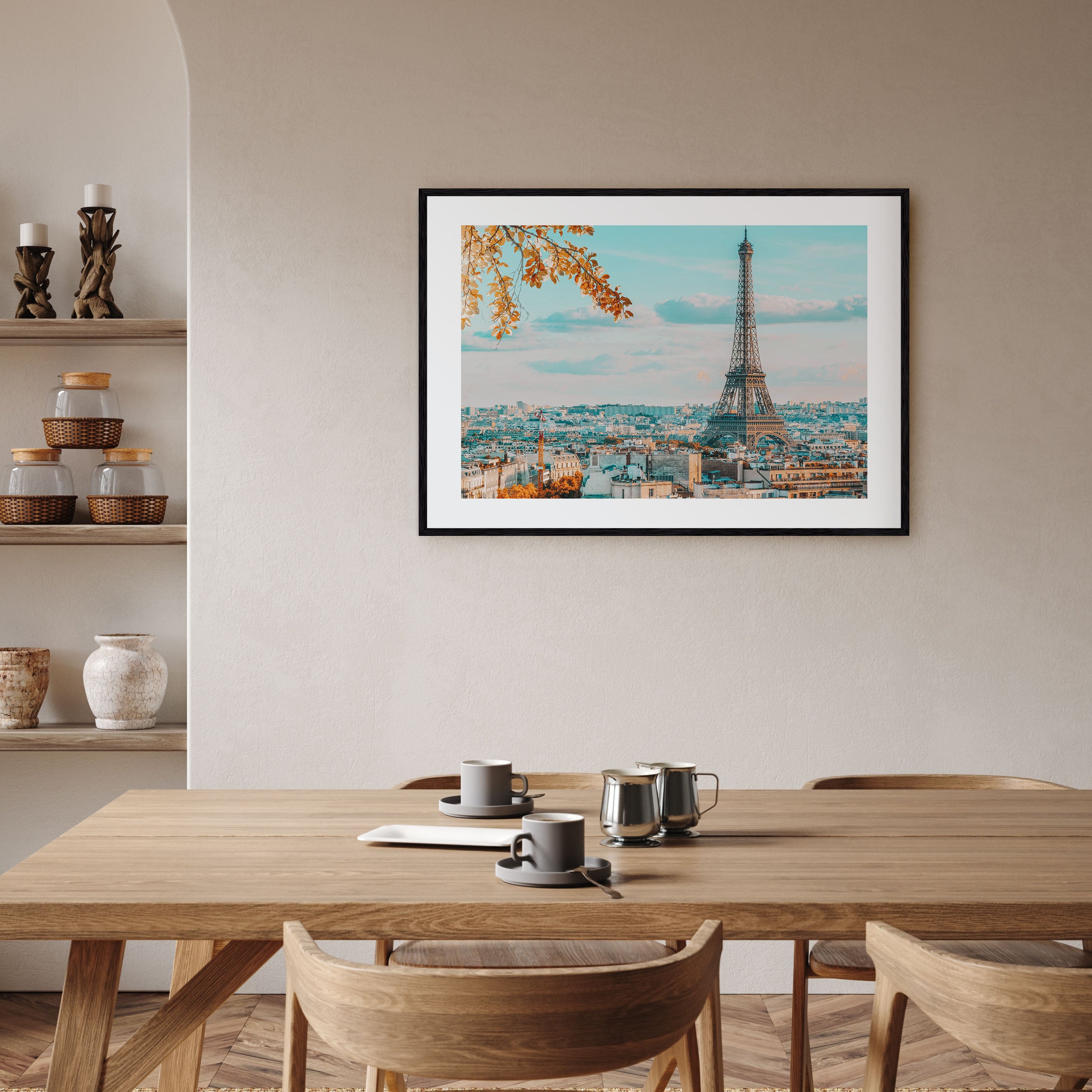 Paris Landscape Color Poster
