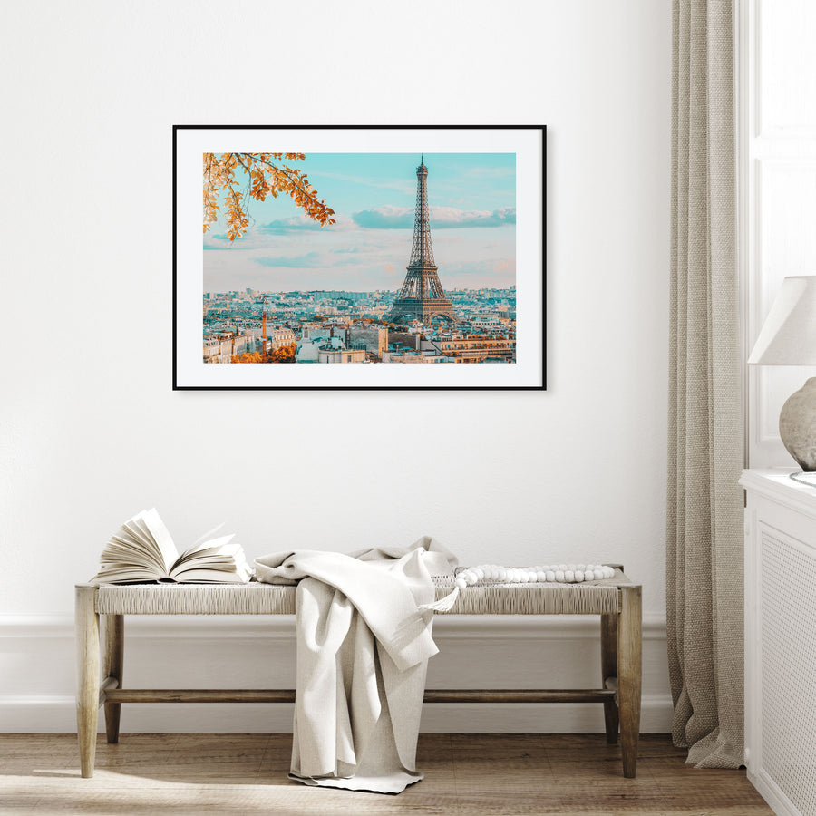Paris Landscape Color Poster