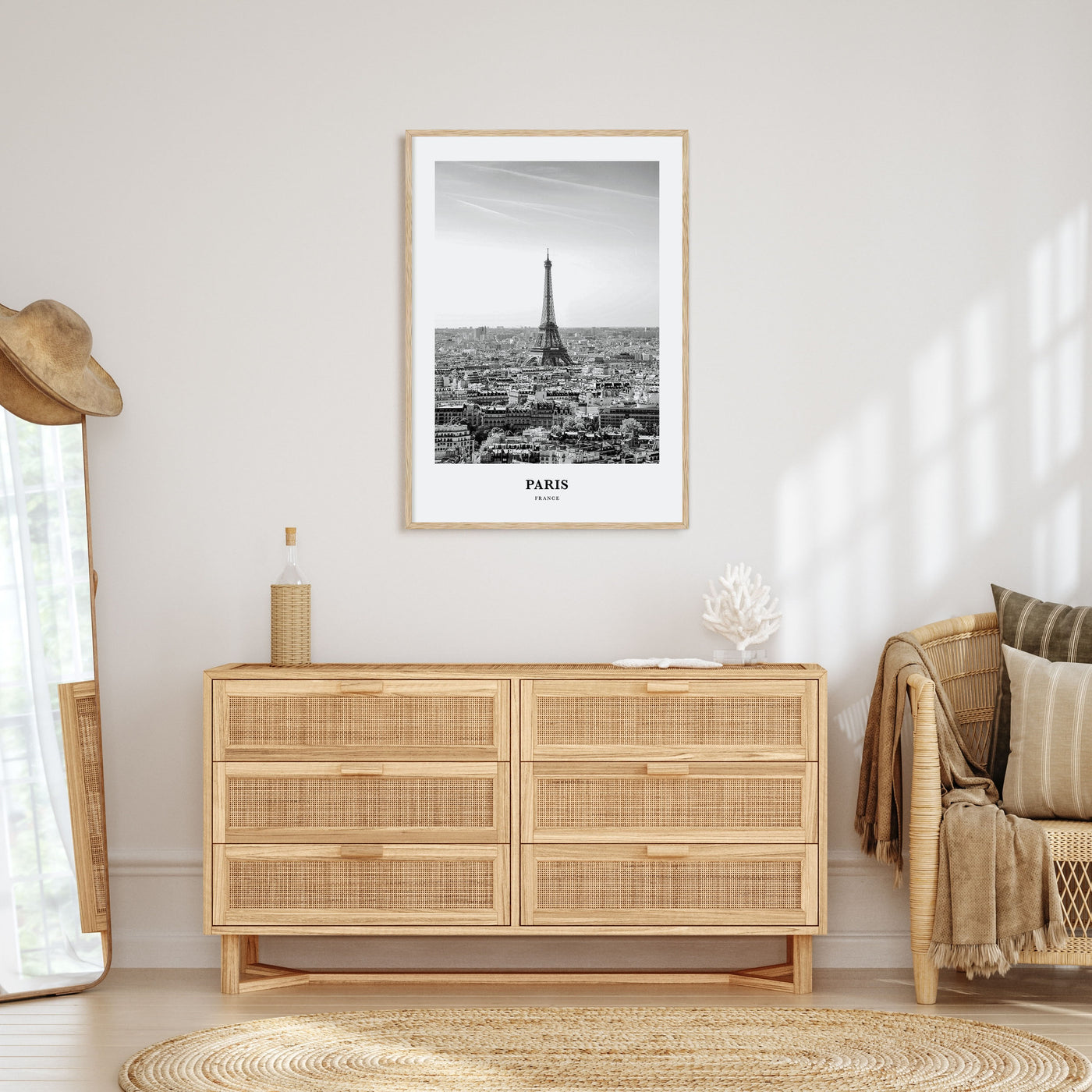 Paris Portrait B&W No 2 Poster